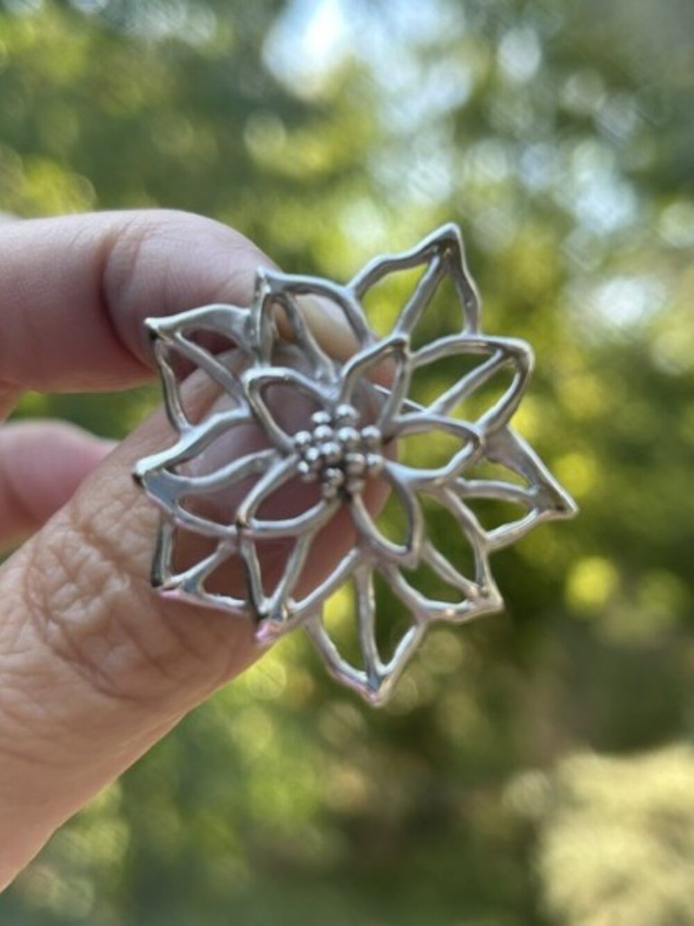 HOLIDAY🎄🎄B.A. BALLOU 925 Silver Poinsettia Holiday BROOCH